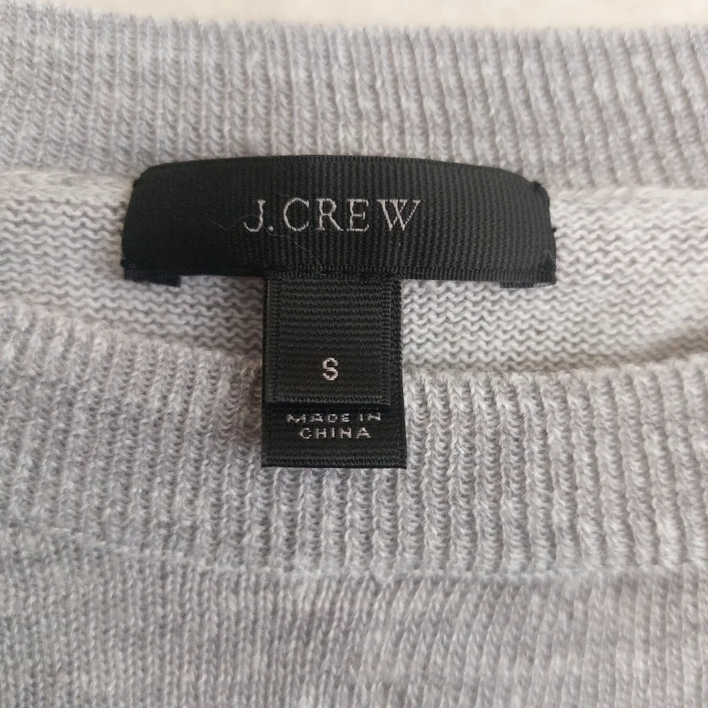 J. Crew Long Sleeve Crew Neck Gray Sweater- size S